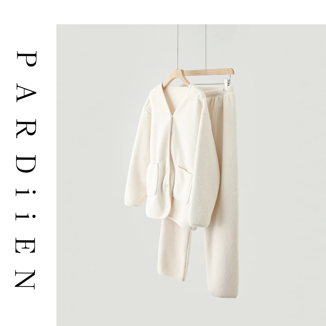 【北总严选】帕迪恩小V领家居服睡衣套装9098