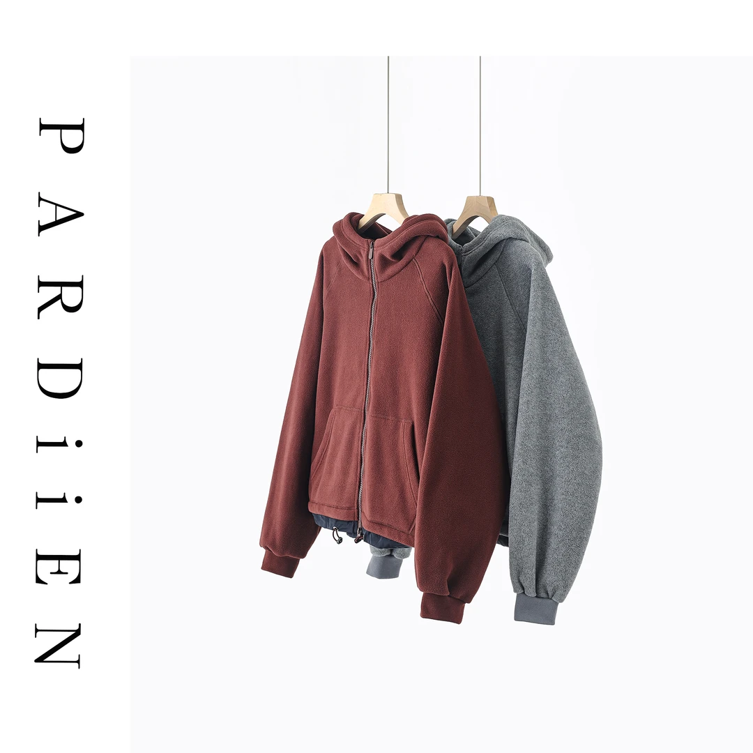 【北总严选】帕迪恩摇粒绒撞色拉链连帽卫衣753