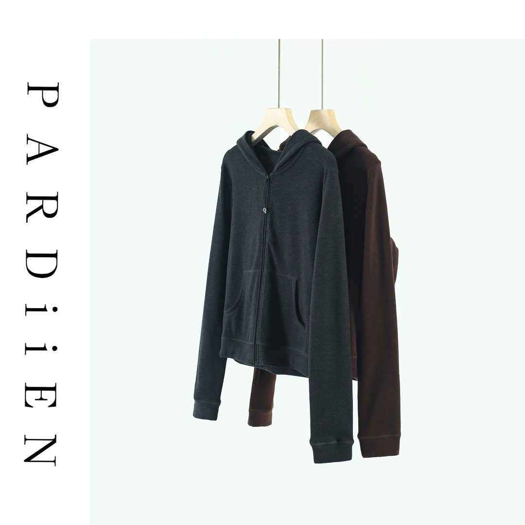 【北总严选】帕迪恩简约修身双面德绒连帽卫衣3089