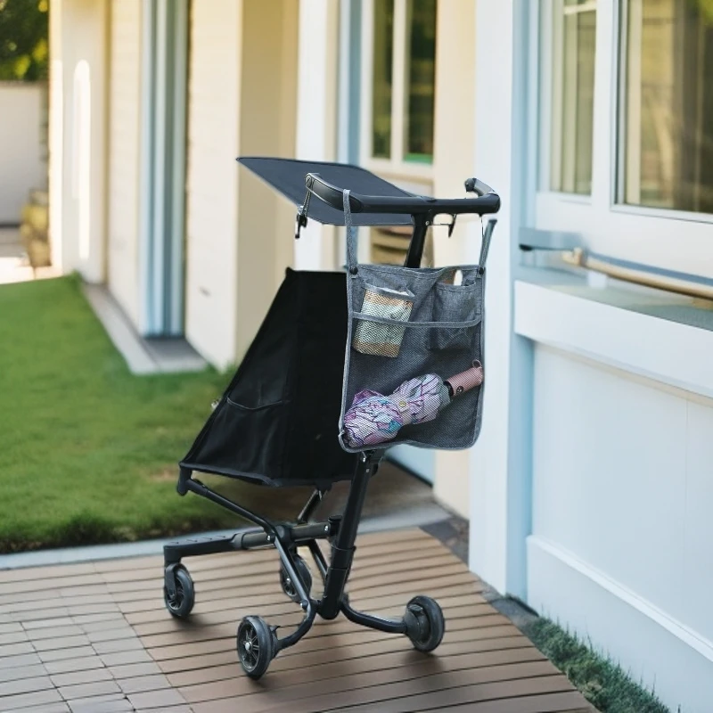 小虎子丸丫适用挂袋挂包推车婴儿车通用多功能大储物包大容量黑色