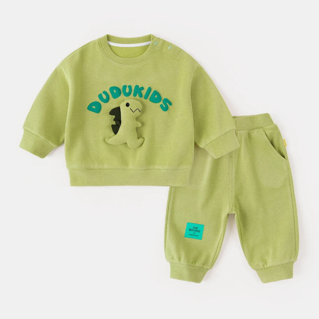 儿童套装宝宝春秋衣服女童秋款两件套秋季新款洋气男童卫衣潮秋装