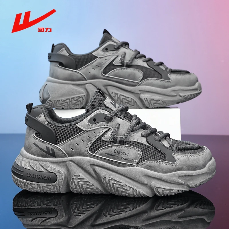 回力男士老爹鞋秋季新款爆款情侣厚底运动鞋低帮网面透气跑步鞋女