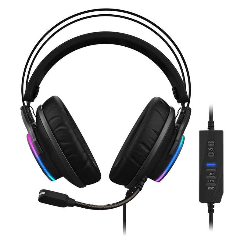 技嘉AORUS H1头戴式RGB吃鸡CSGO听声辨位游戏电竞虚拟7.1声道耳机