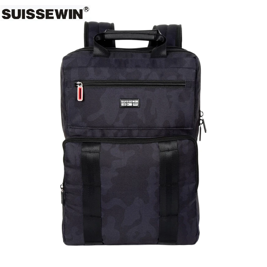 SUISSEWIN简约活力男款电脑包轻便电脑背包小学16寸大容量ROG小众