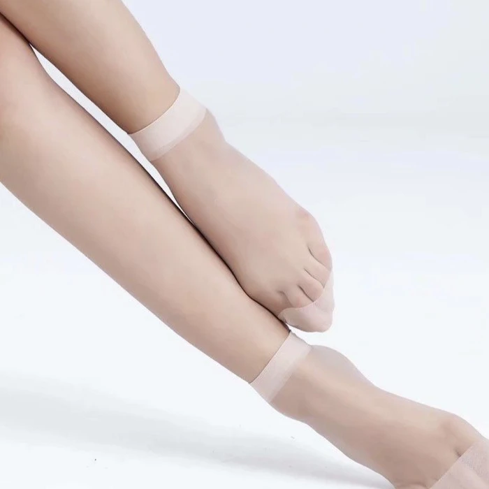 水晶丝袜超薄100双美腿短袜春夏女袜夏天透气中筒袜春秋夏季袜子