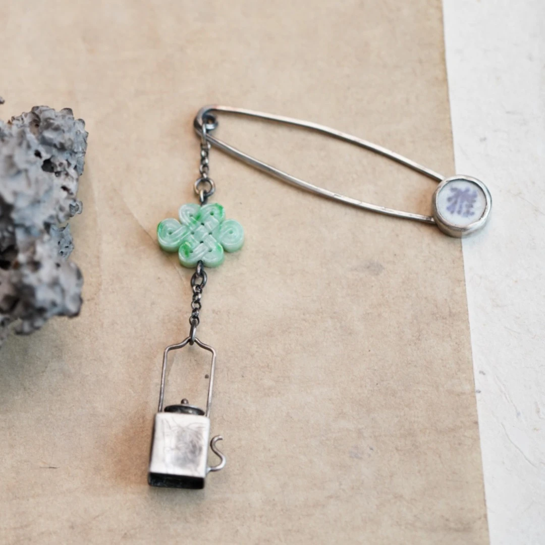 【禅茶一味】翡翠挂件复古吊坠 随家招牌定制