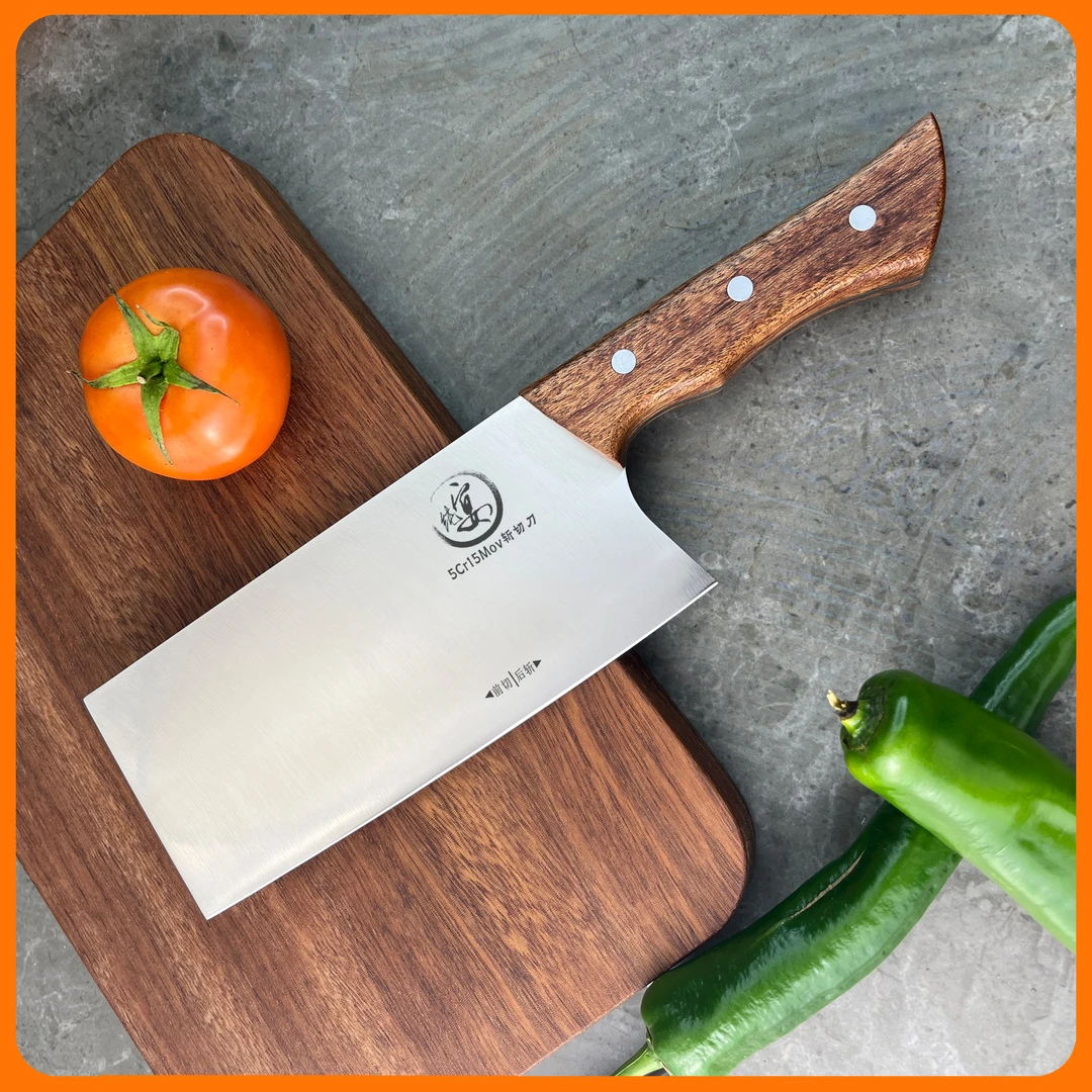 纯宴厨师房切菜刀专用刀具家用高端斩切两用正宗正品5铬手工热卖
