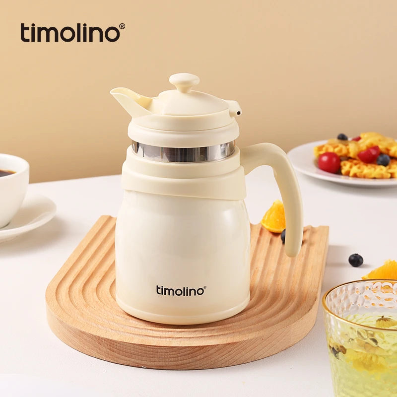 [图文专属]美国Timolino保温焖泡壶家用办公带过滤网花茶壶大容量