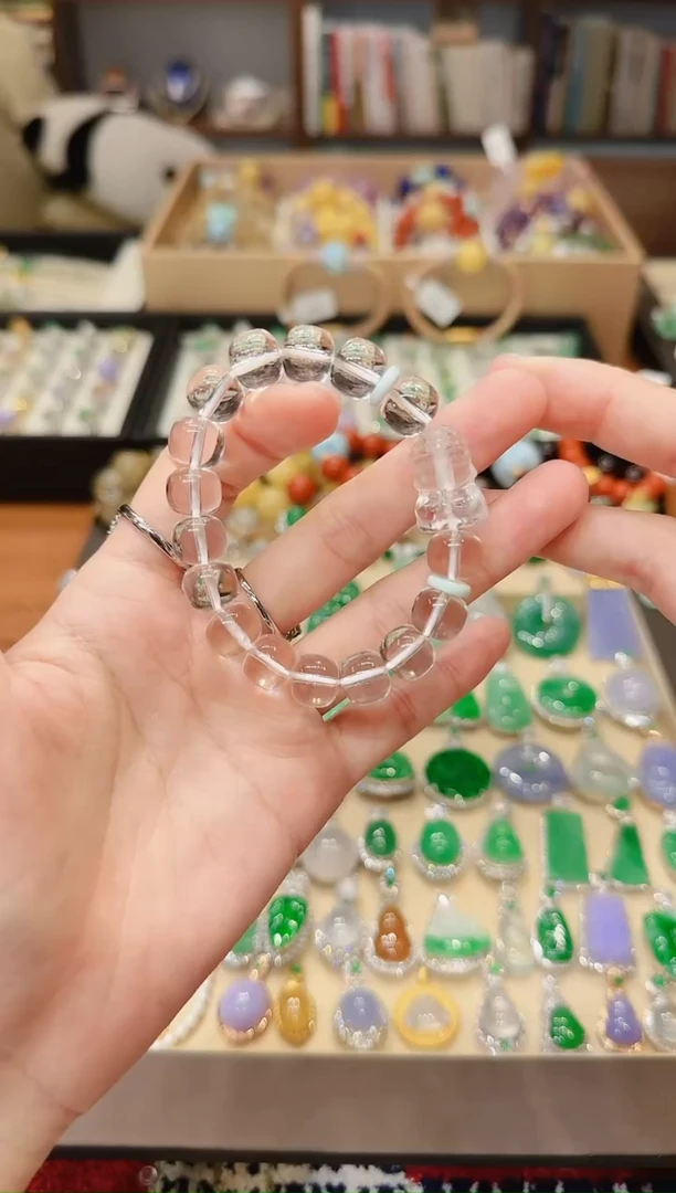 【闪购商品】水晶手串未镶嵌无相佛白水晶手串