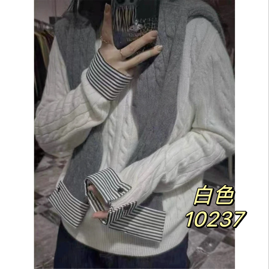 10237（部分无水洗唛，介意慎拍） SANFAN新款针织衫