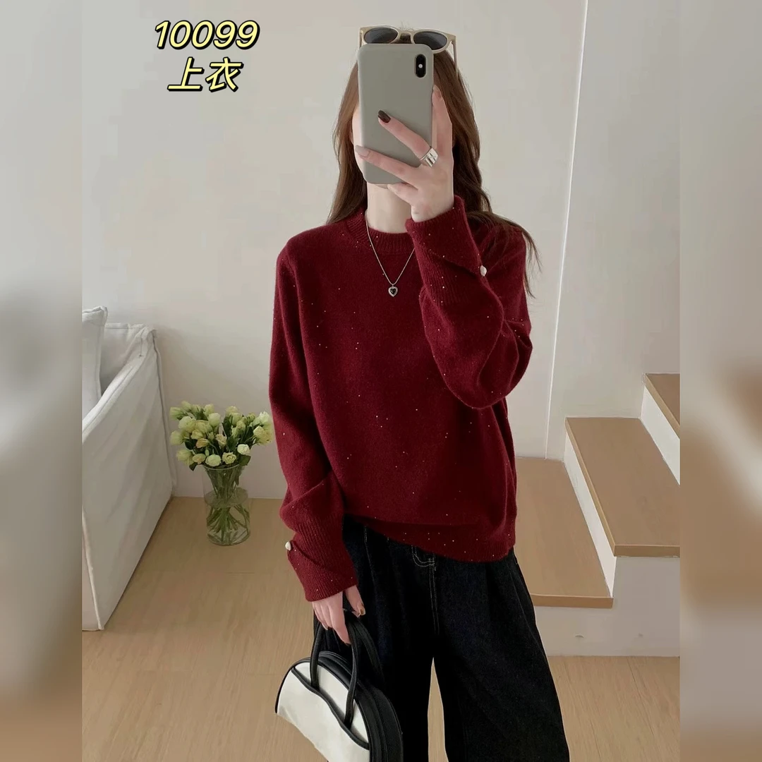 10099（部分无水洗唛，介意慎拍）SANFAN新款针织衫