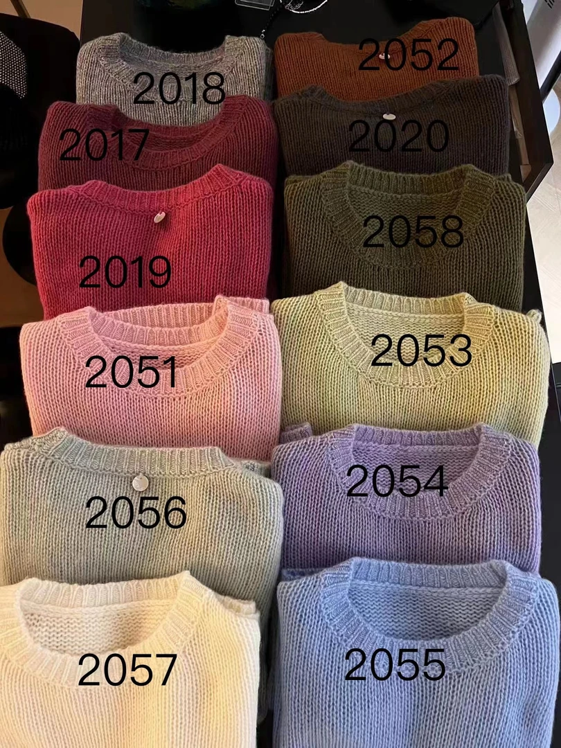 2055（部分无水洗唛，介意慎拍）SANFAN新款针织衫