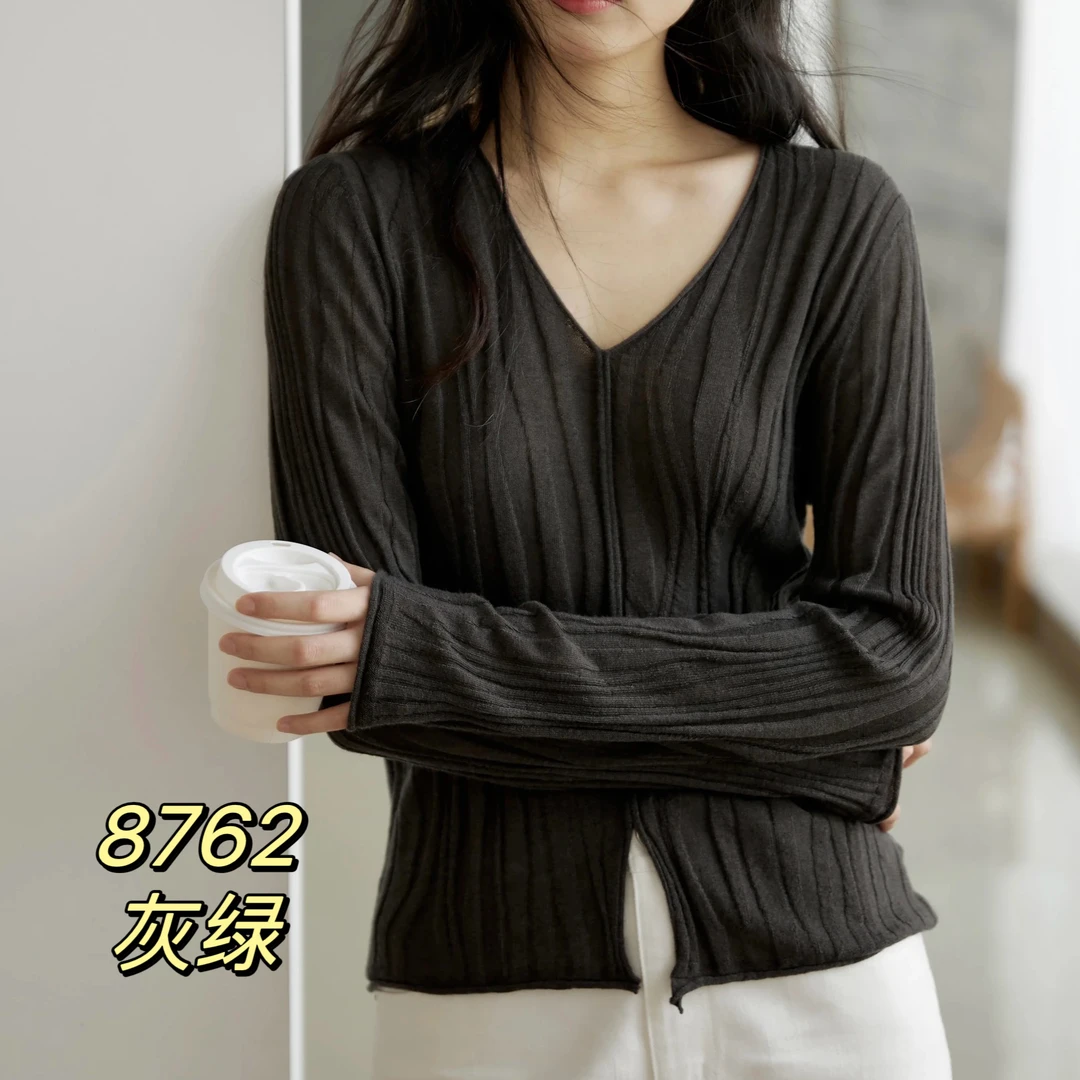 8762（部分无水洗唛，介意慎拍）SANFAN新款针织衫