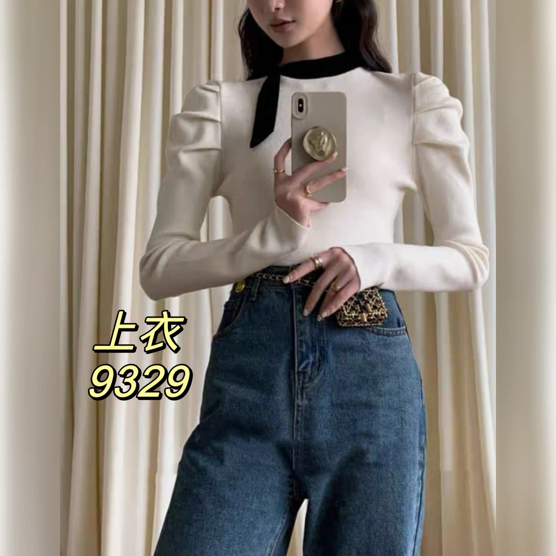 9329（部分无水洗唛，介意慎拍）SANFAN新款针织衫