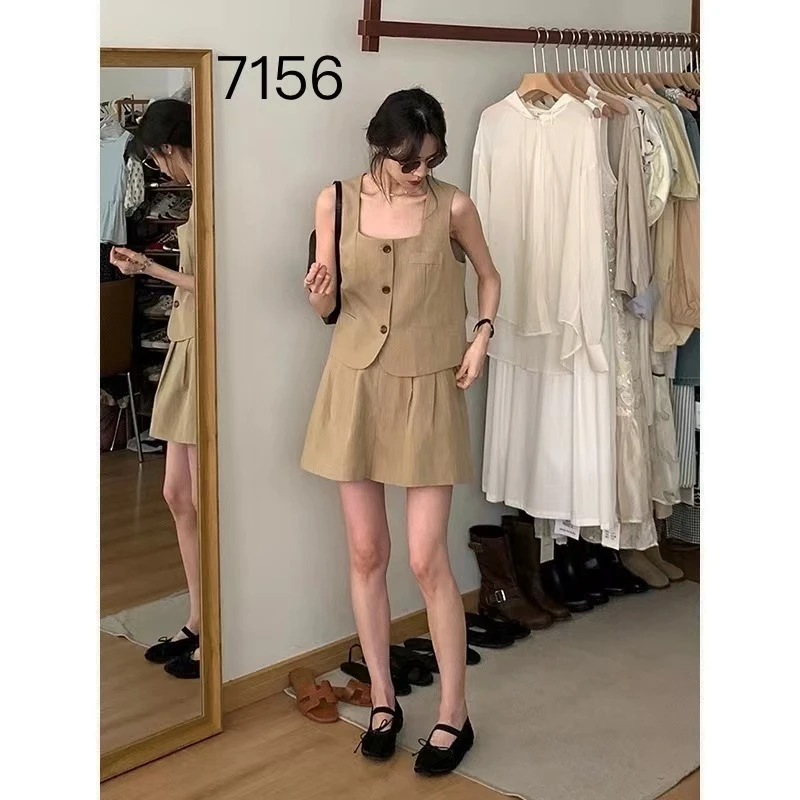 7156 （部分无水洗唛，介意慎拍）SANFAN新款套装