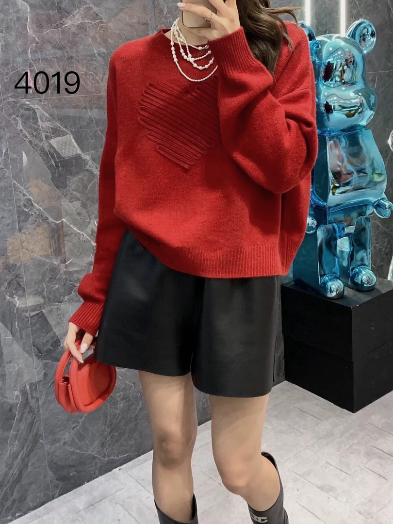 4019（部分无水洗唛，介意慎拍）SANFAN新款针织衫