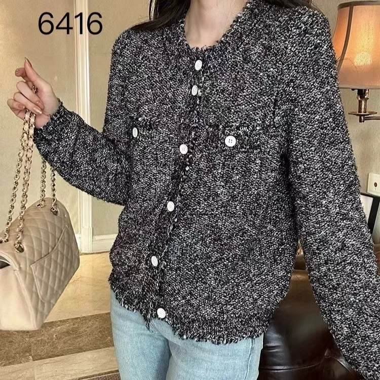 6416  （部分无水洗唛，介意慎拍）SANFAN新款针织衫