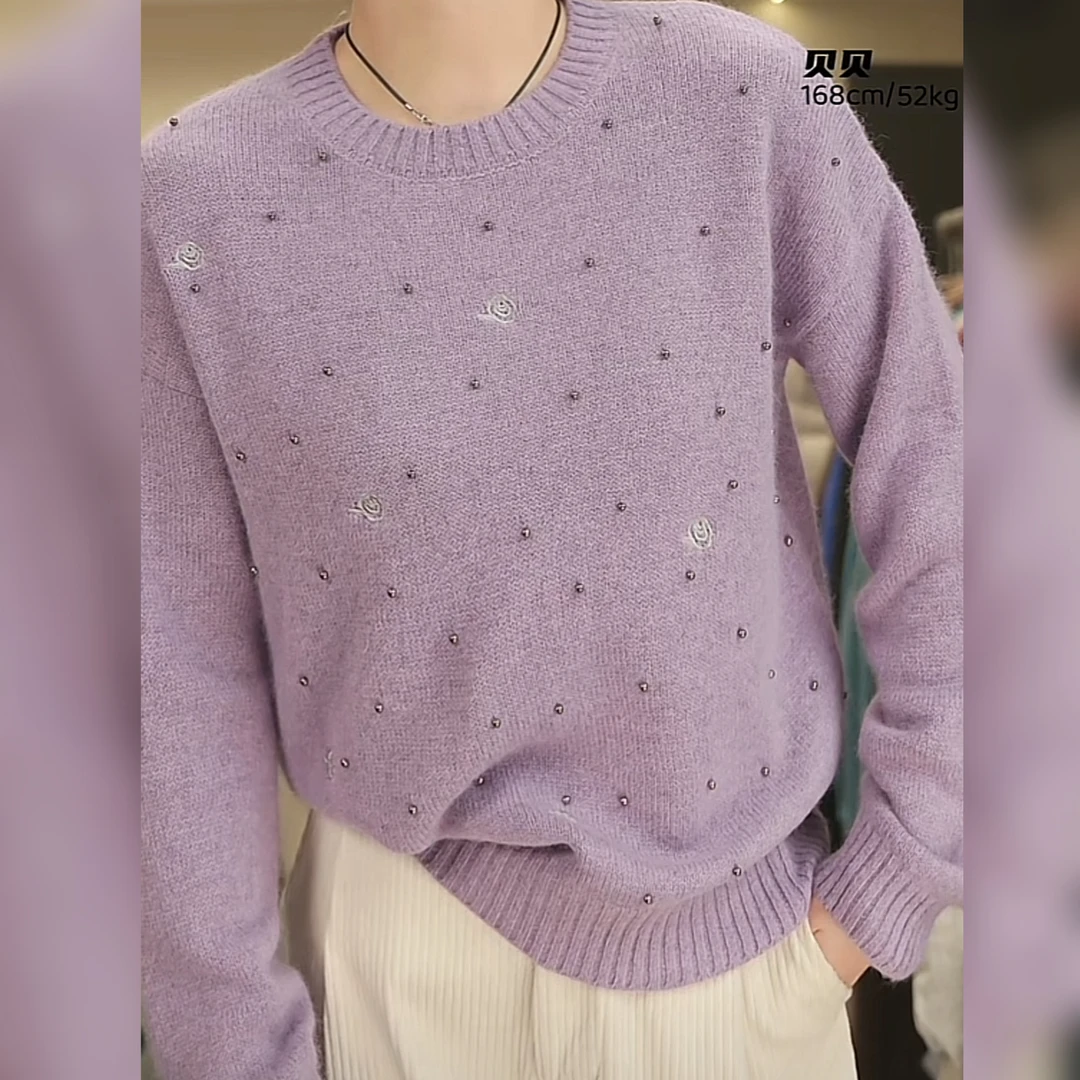 10233（部分无水洗唛，介意慎拍） SANFAN新款针织衫