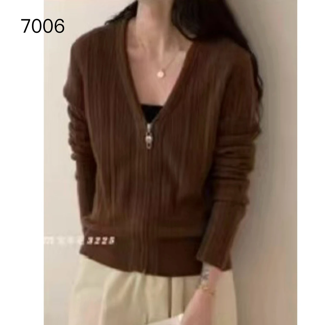 7006 （部分无水洗唛，介意慎拍）SANFAN新款针织衫