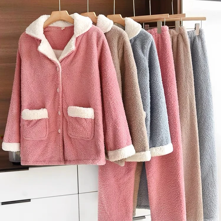 24年新款冬季加厚保暖女睡衣套家居服