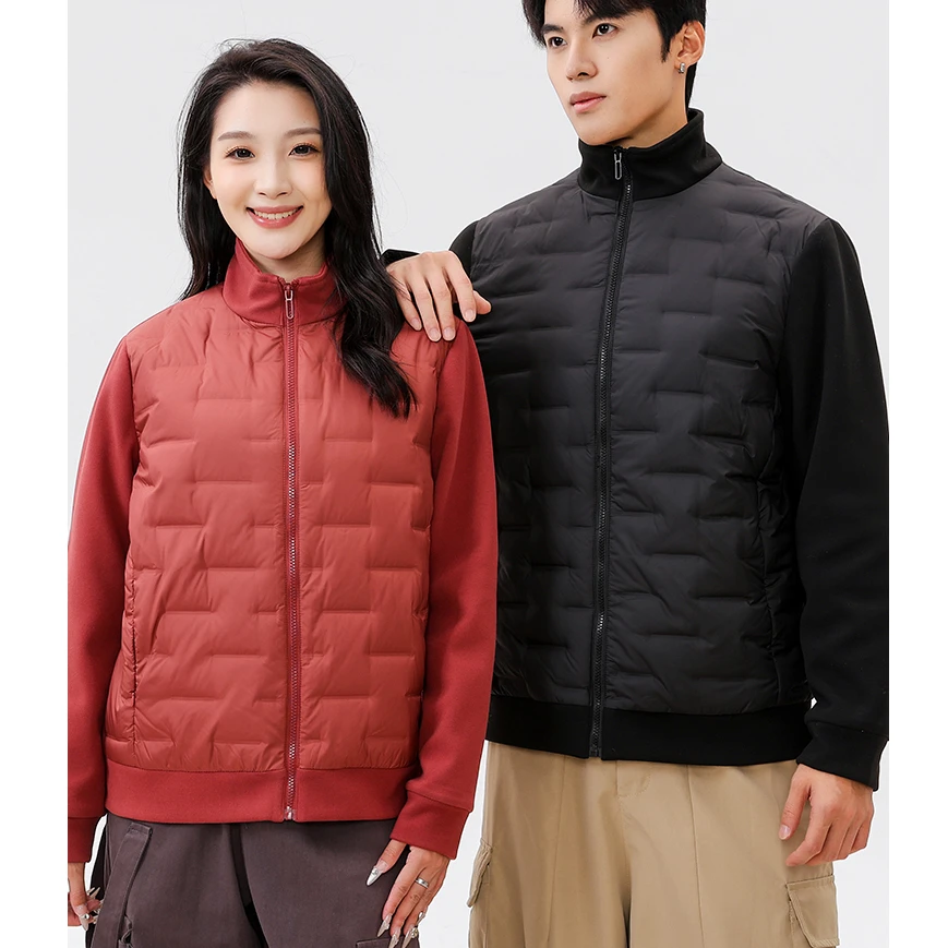 24秋冬新款女士黑金锁温立领轻羽绒衣Y133