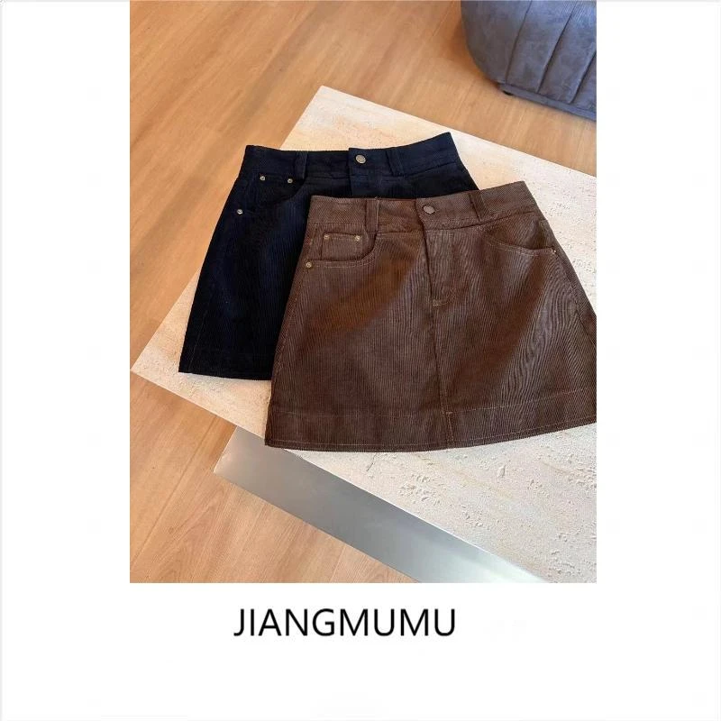 【木木精选】85038条绒短裙