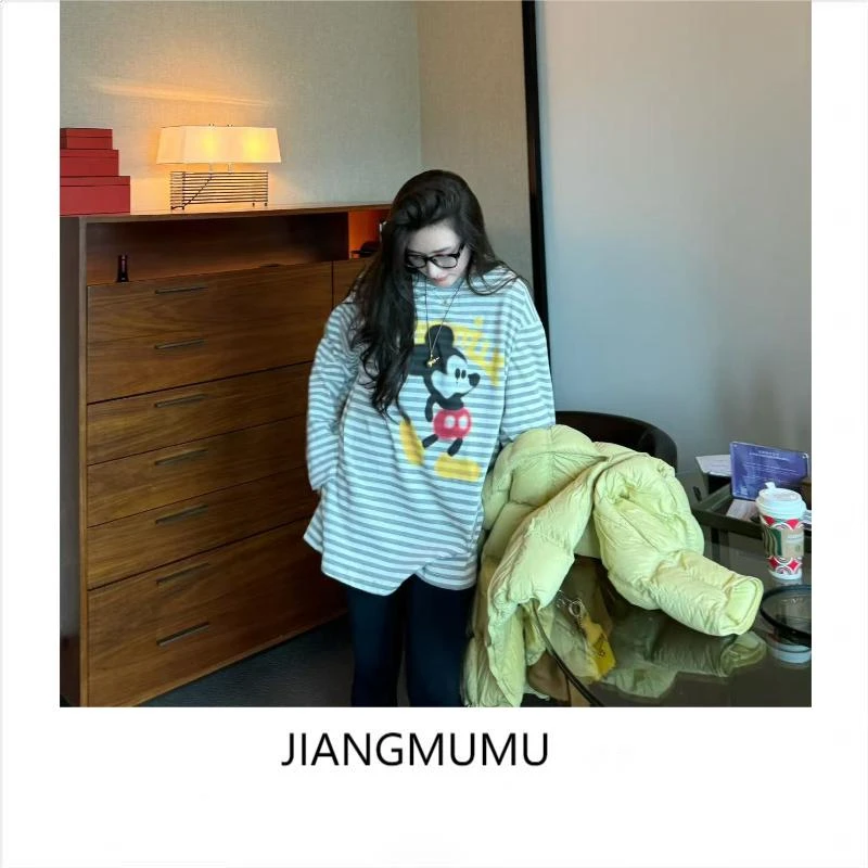 96077米奇条纹T恤