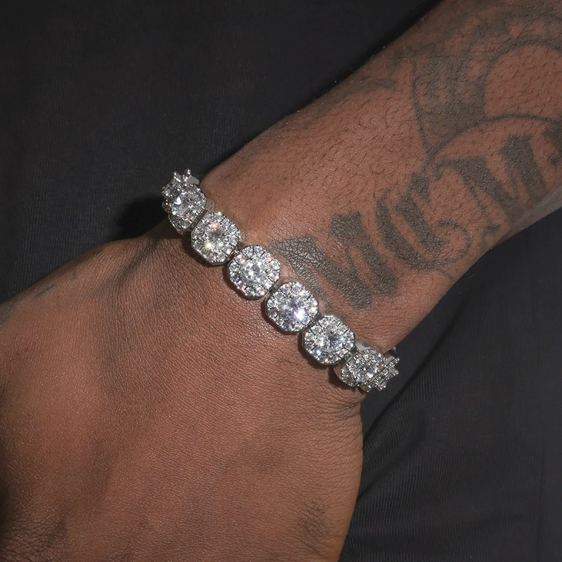 铜合金手链 逆爱池骋同款满钻冰糖手链男嘻哈美式手饰女高级超闪