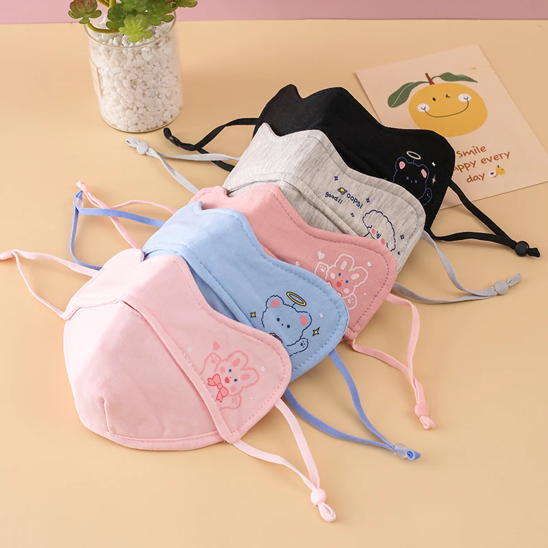 儿童口罩3-6-12岁幼儿园秋冬季纯棉布保暖防风小男孩学生宝宝面罩