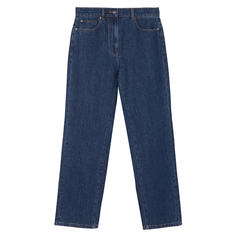 蓝色直筒牛仔裤TB2N814729