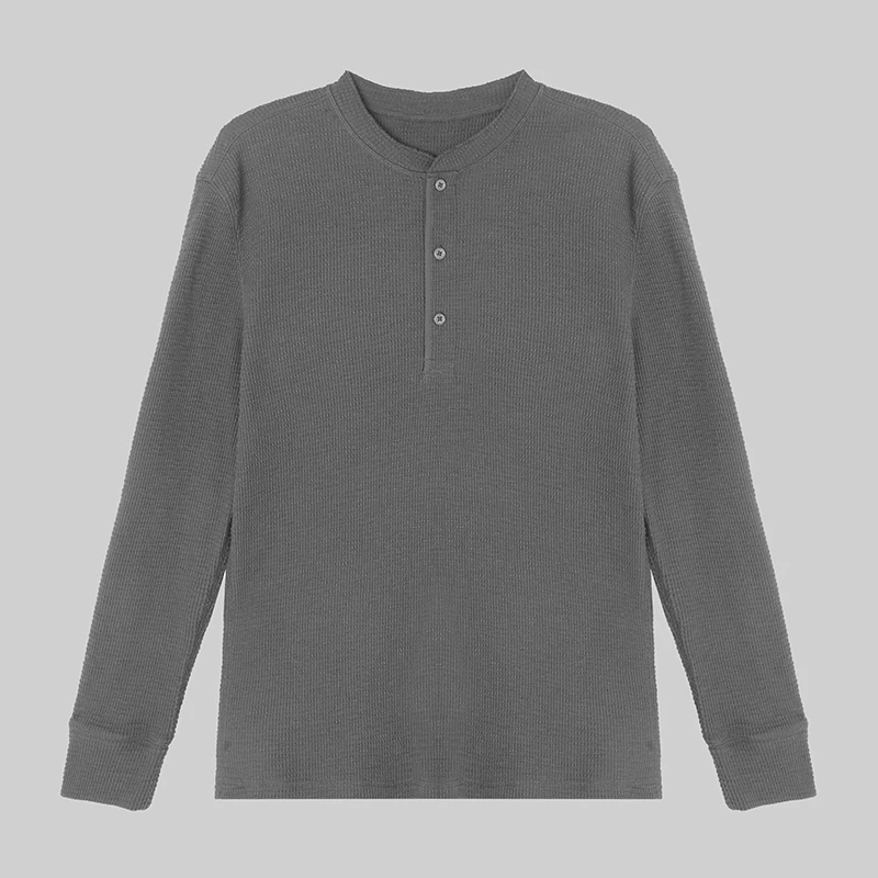 华夫格纯棉长袖T恤HB2T314802