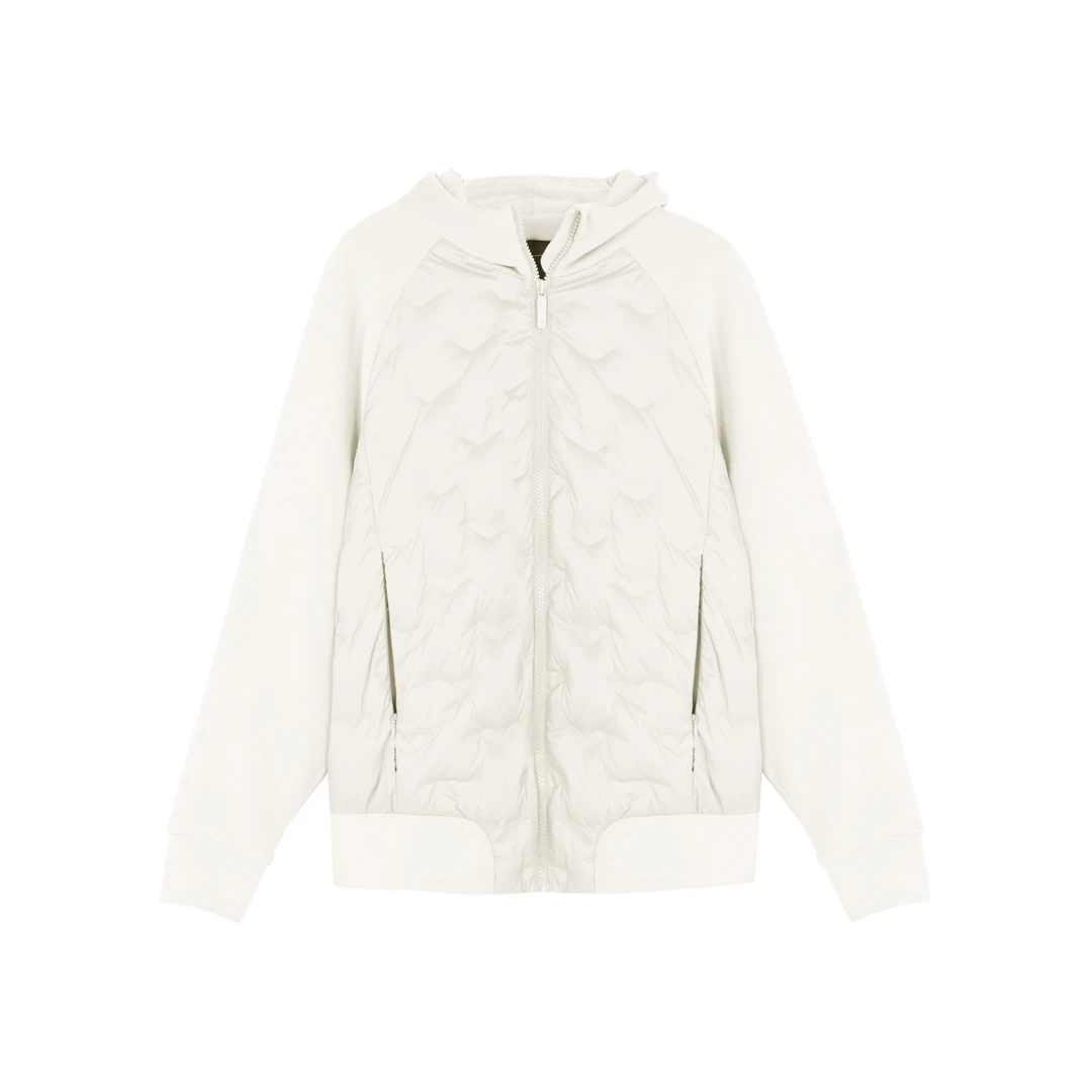 【情侣款黑金鹅绒服】冬季拼接设计连帽鹅绒服时尚百搭