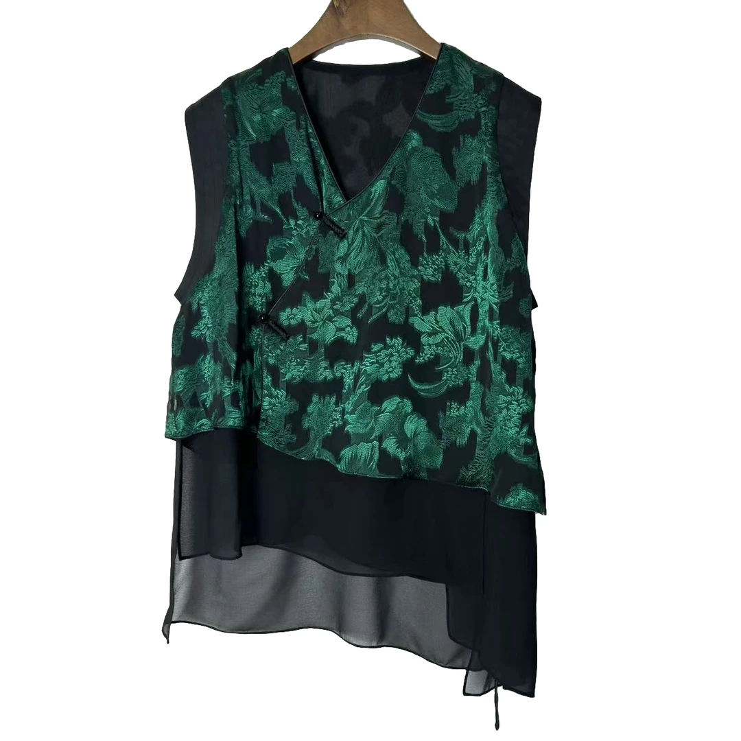 朱总原创设计2024064新款时尚花马夹