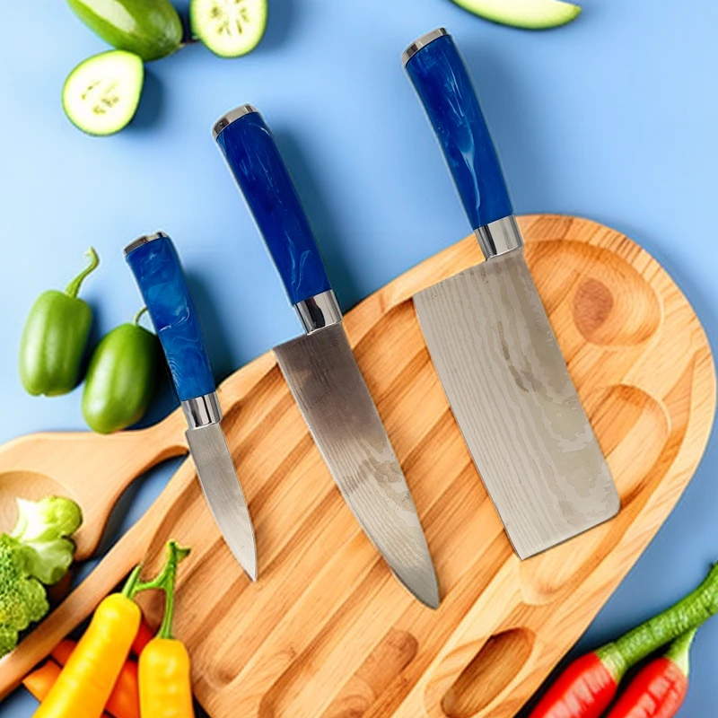 【3件套刀具】不锈钢锋利菜刀切菜到切片刀家用厨房水果刀料理刀具