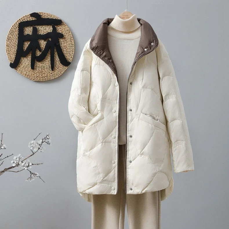轻薄羽绒服女新款2023新款上档次宽松白鸭绒洋气薄外套秋冬爆款