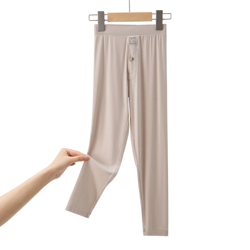 春秋季儿童莫代尔秋裤男童秋裤薄款男孩莫代尔秋裤女童线裤青少年