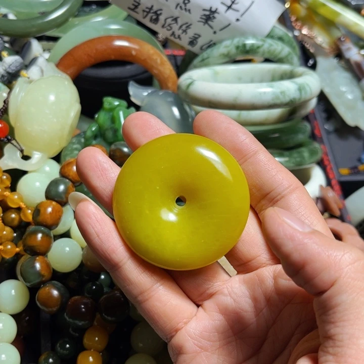 蛇纹石玉手链合金