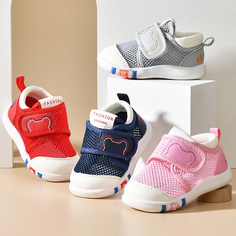 宝宝凉鞋男夏季学步鞋0一1-2岁婴儿防滑软底婴幼儿网鞋女宝宝鞋子