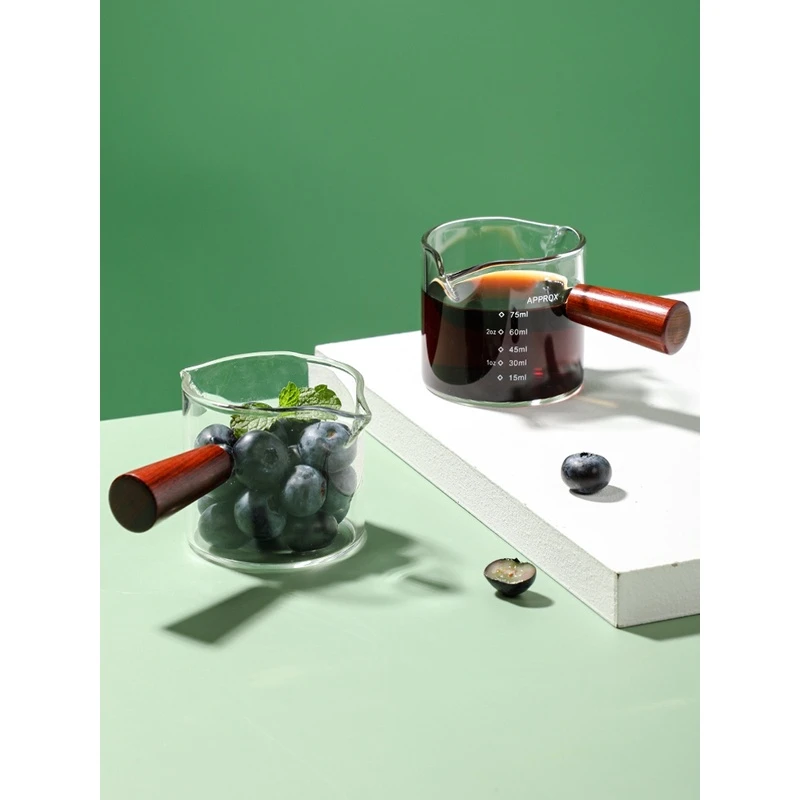 北欧ins风刻度小奶盅浓缩咖啡杯手冲拿铁意式带刻度盎司量杯.4624