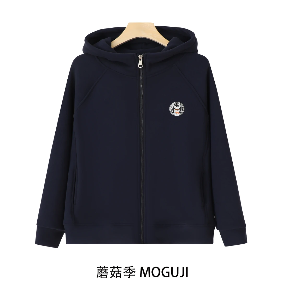 【蘑菇季】刺绣加绒加厚外套1000G高克重WL503