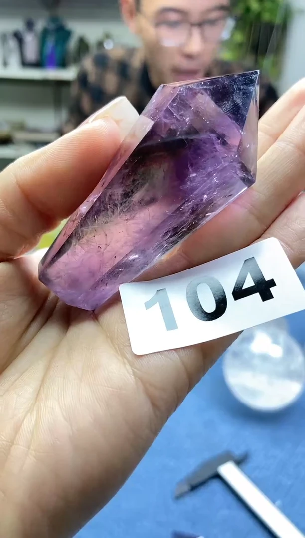 【闪购商品】水晶紫柱/104未镶嵌多样性发一件