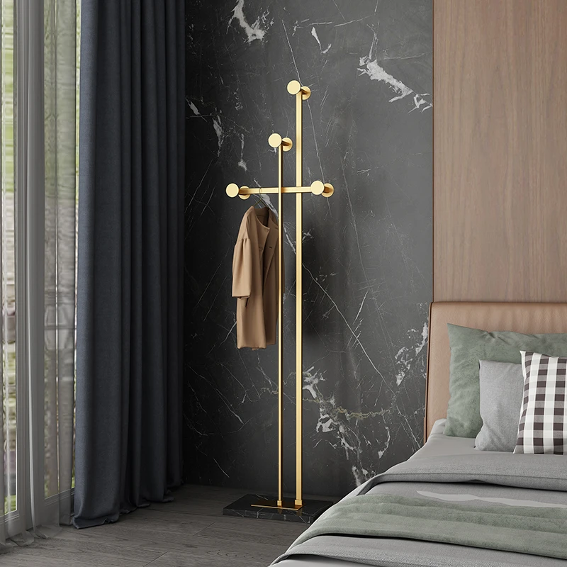意式玄关轻奢衣帽架落地门口室内家用客厅衣架不占空间卧室挂衣架