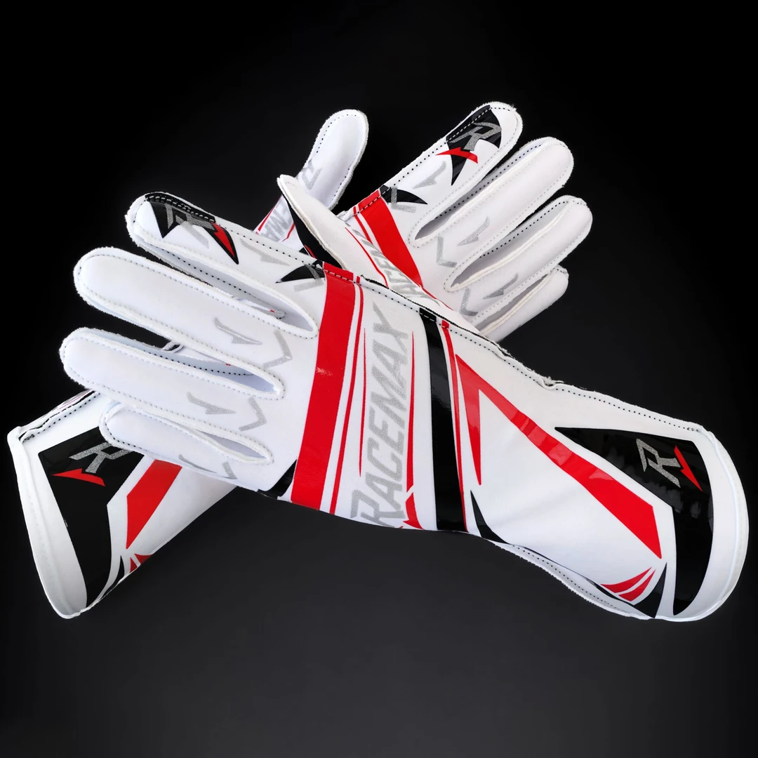 RACEMAX 外缝线卡丁车手套 赛车手套 防滑 透气