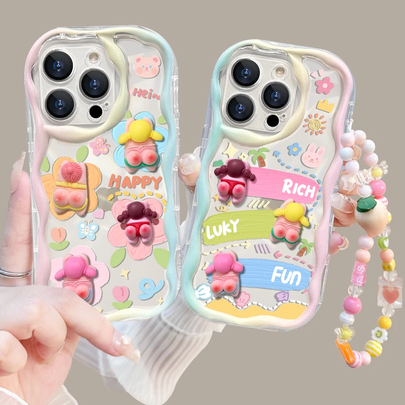 【奶油框硅胶壳】云朵娃娃软硅胶手机苹果15气泡硅胶iphone15pro