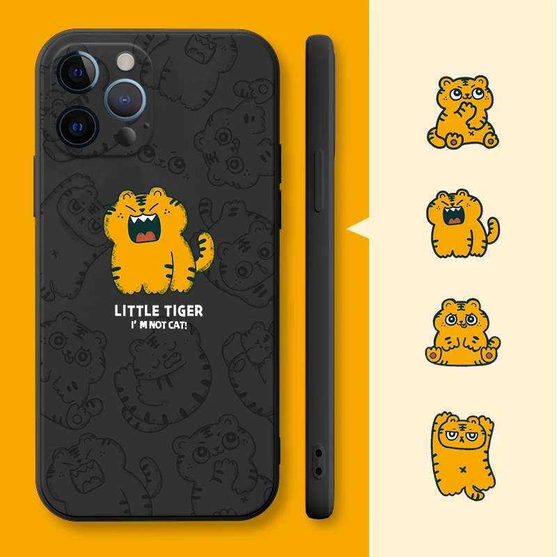 【液态叫嚣虎】手机壳苹果15pro直边液态硅胶iphone13防摔个