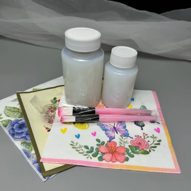 【聚划算材料包】手工拼接胶水送大豆油墨纸巾ins产品用于手工DIY