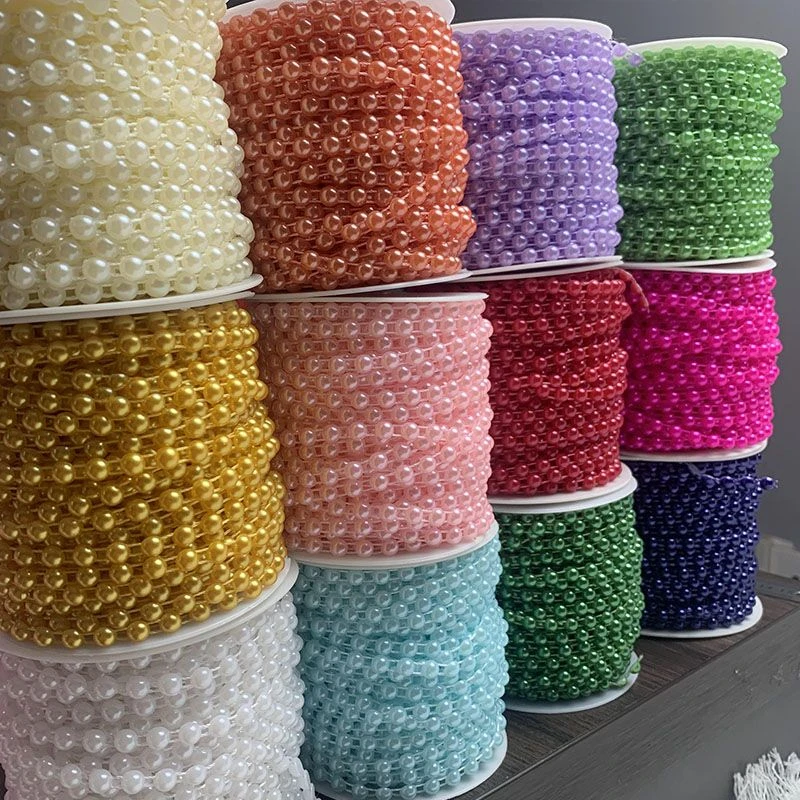 【三宝家】4+6mm色半面定位连线珠工艺饰品