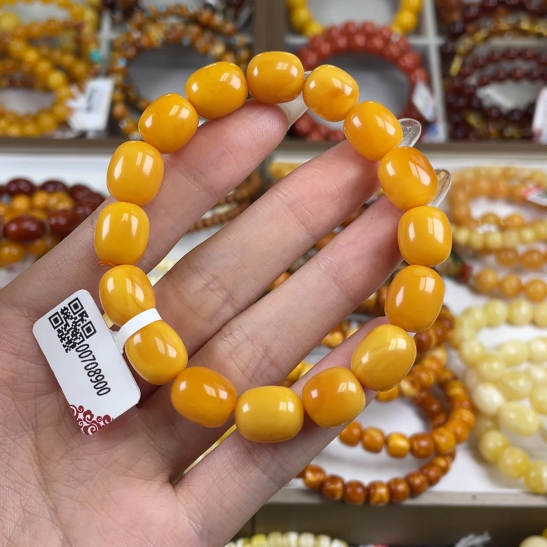 琥珀手串未镶嵌手串