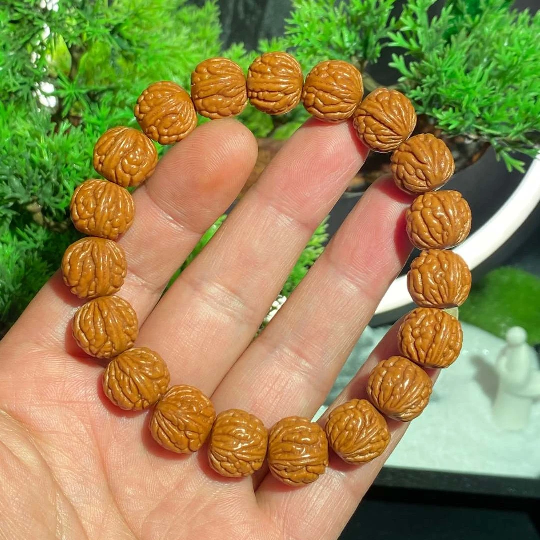 荔枝纹满天星秦岭龙纹桃核手串精品男女桃核手串配饰文玩好物