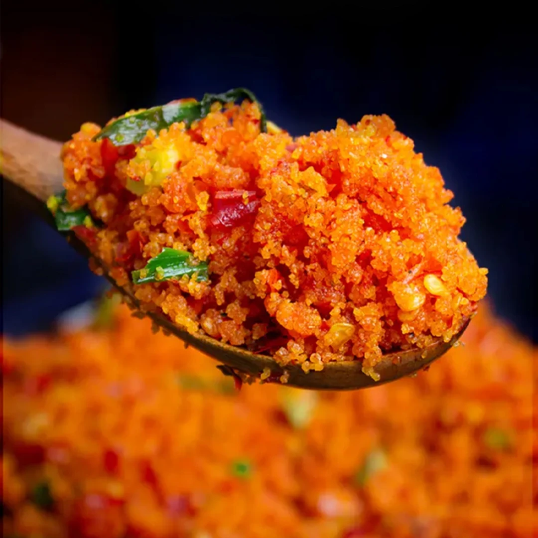 【榨广椒】湖北地方农家村自制特产纯手工榨辣椒渣海椒高山自种晾晒